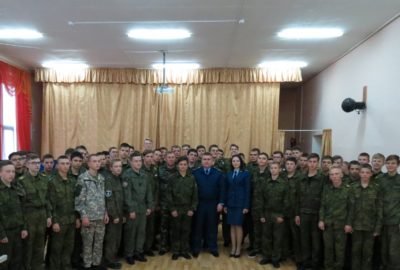 Встреча кадет с прокурором Орловского района