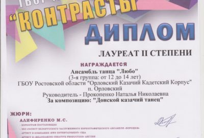 III Всероссийский фестиваль-конкурс хореографического творчества «Контрасты»