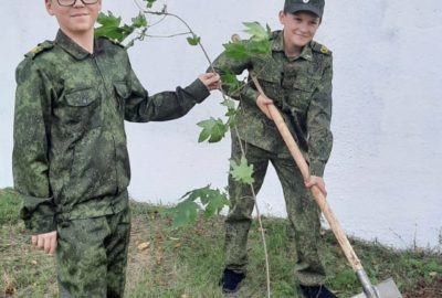 В Орловском казачьем кадетском корпусе  стартовал традиционный «День древонасаждения»