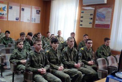 Кадеты Орловского казачьего корпуса 17 января посетили ОМВД России по Орловскому району