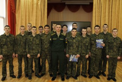 Агитационная встреча с курсантом Ярославского ВВУ ПВО