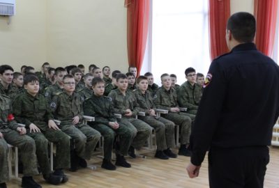 Профилактическая беседа с инспектором ОГИБДД